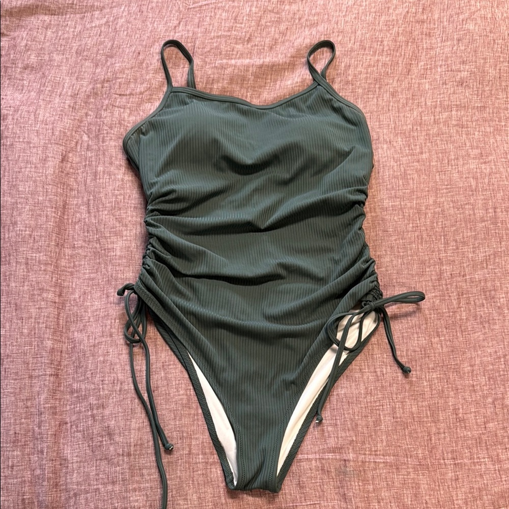 Amazon Women's One Piece Swimsuit - Dark Green